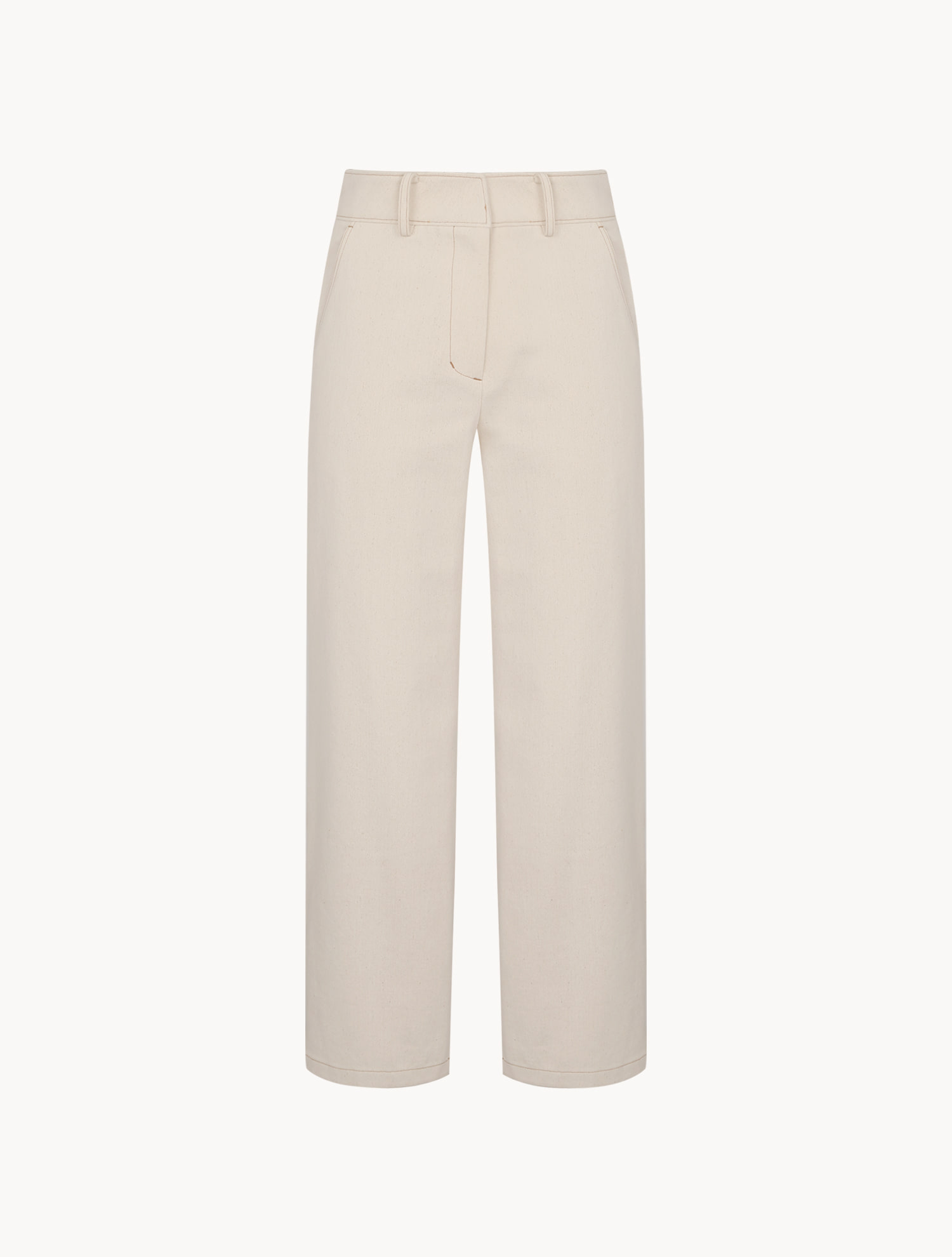 [WINTER SALE 40%]Stitch Trousers - Natural beige